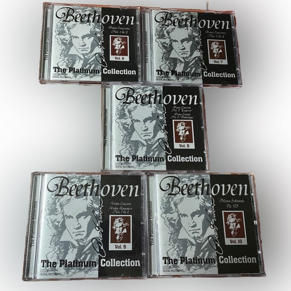 5 CD SET Vintage Beethoven Piano and Violin Concertos Delta Music - Picture 5 of 5
